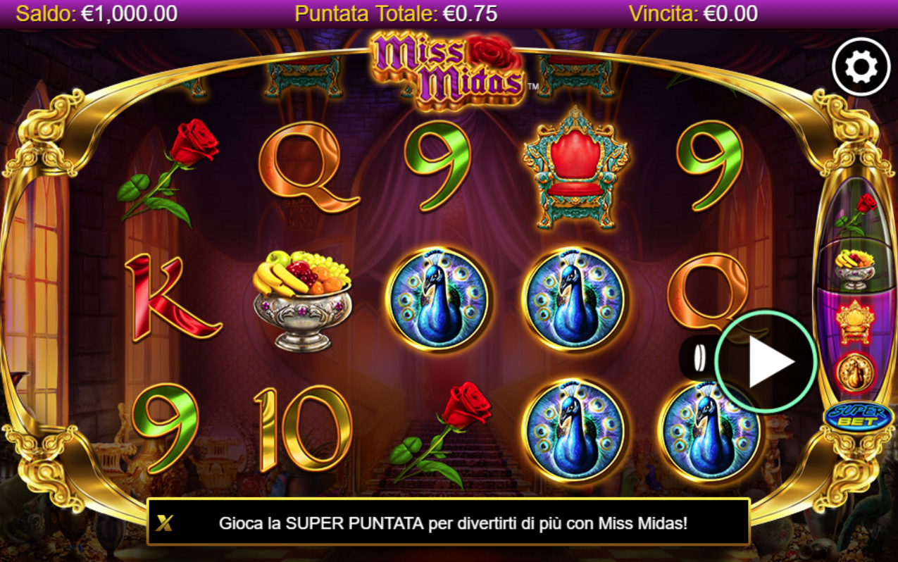 Miss Midas spilleautomat - spill gratis