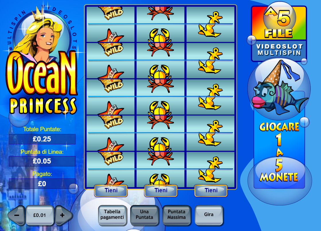 Ocean Princess spilleautomat - spill gratis
