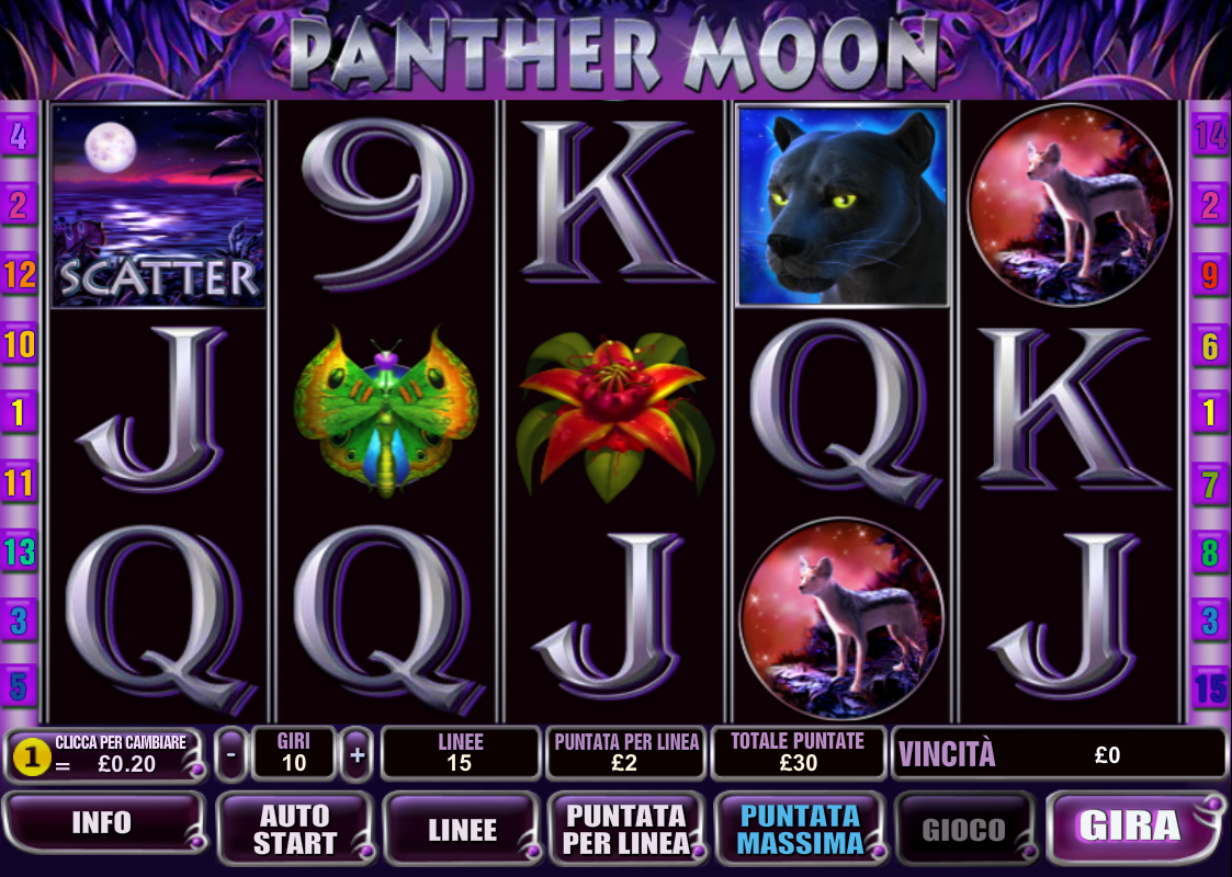 Panther Moon spilleautomat - spill gratis