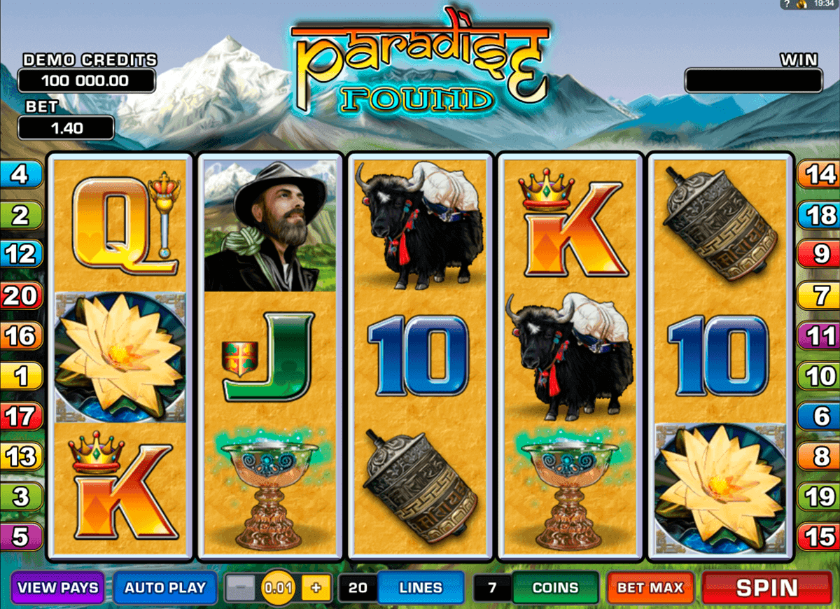 Paradise Found spilleautomat - spill gratis