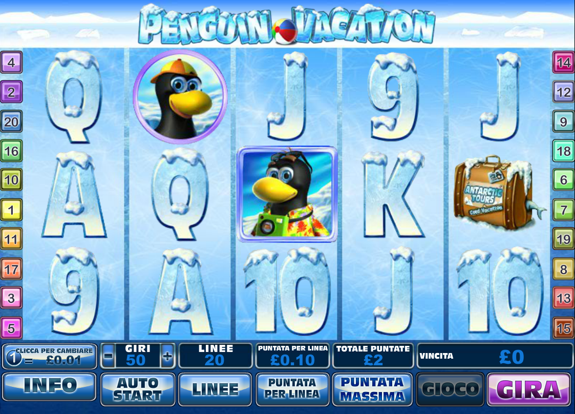 Penguin Vacation spilleautomat - spill gratis