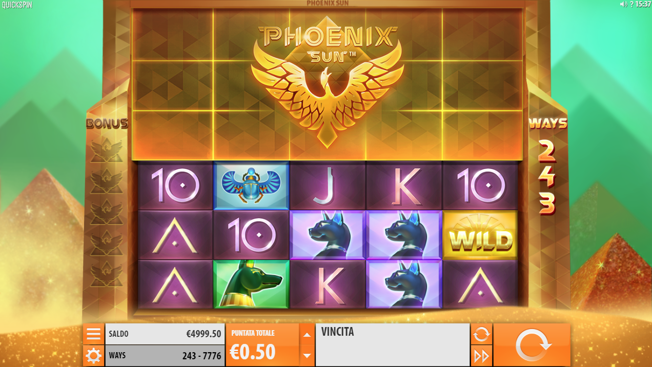 Phoenix Sun spilleautomat - spill gratis