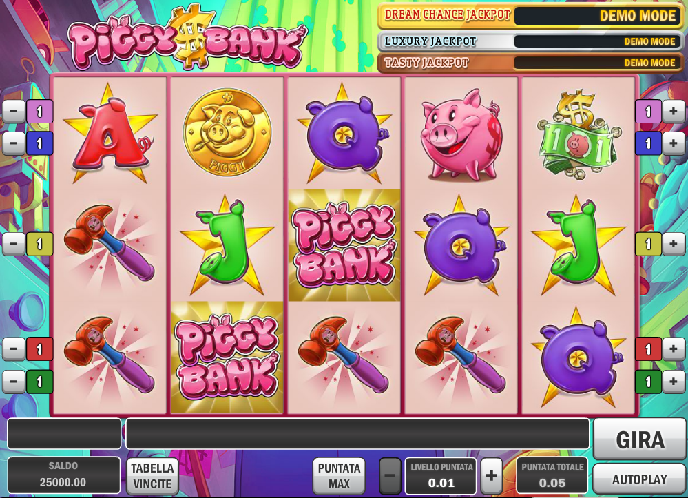 Piggy Bank spilleautomat - spill gratis