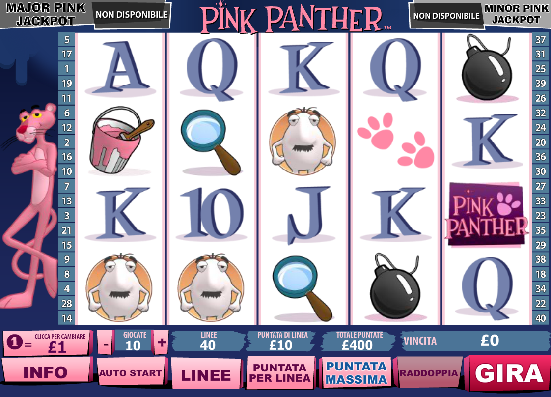 Pink Panther spilleautomat - spill gratis