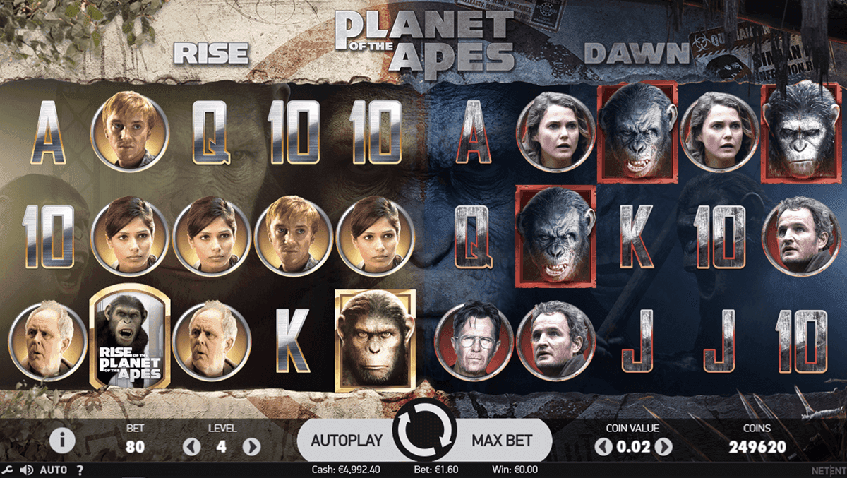 Planet of the Apes spilleautomat - spill gratis