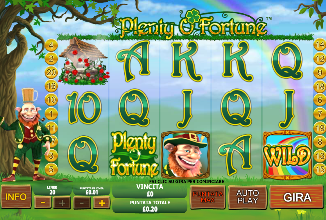 Plenty O’Fortune spilleautomat - spill gratis