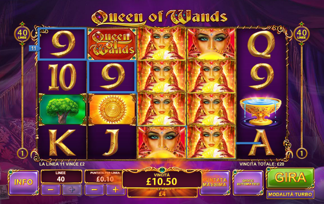 Queen of Wands spilleautomat - spill gratis