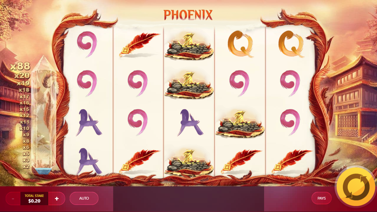 Red Phoenix Rising spilleautomat - spill gratis