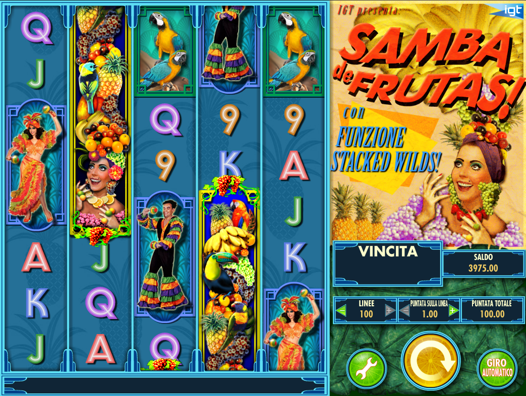 Samba de Frutas spilleautomat - spill gratis