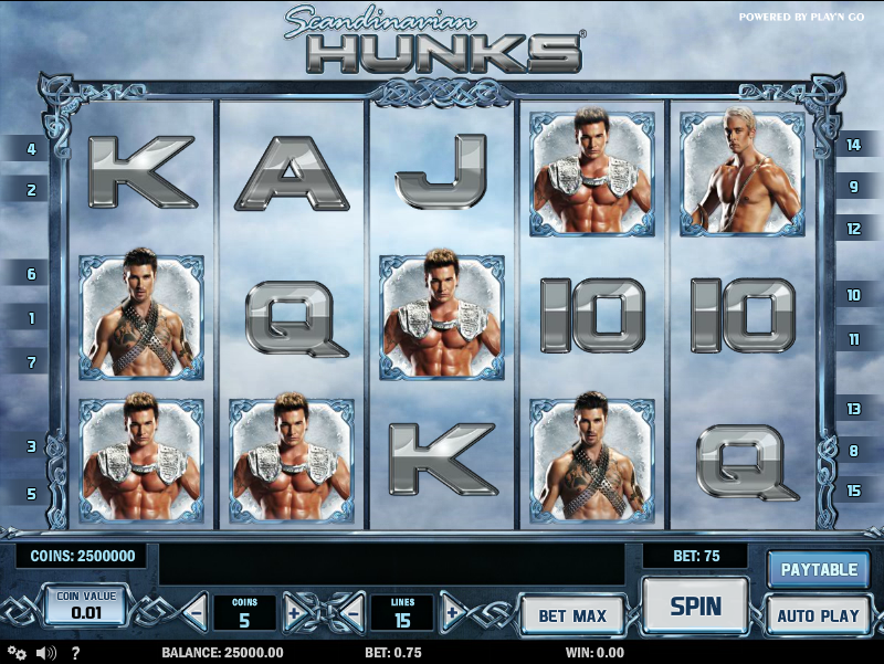Scandinavian Hunks spilleautomat - spill gratis