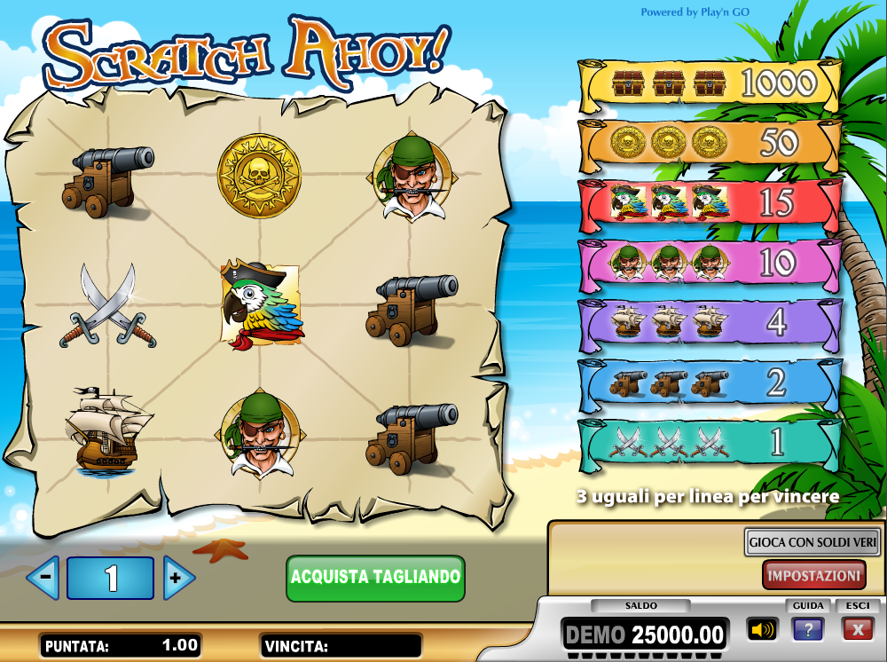 Scratch Ahoy spilleautomat - spill gratis