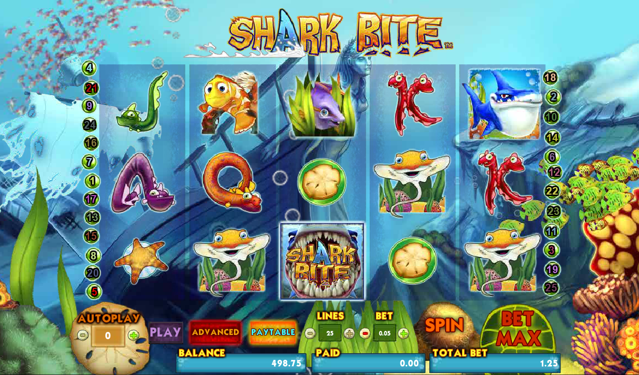 Shark Bite spilleautomat - spill gratis