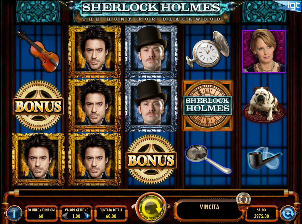 Sherlock Holmes The Hunt For Blackwood spilleautomat - Spill gratis
