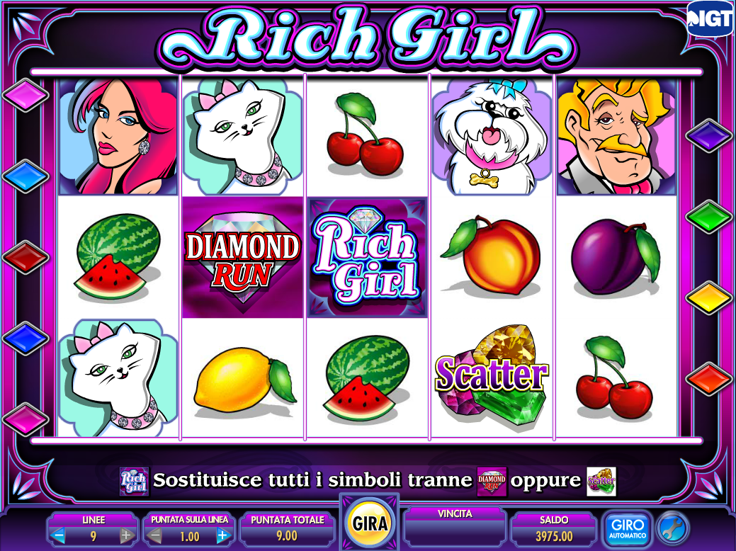 Hun er en Rich Girl-spilleautomat - spill gratis