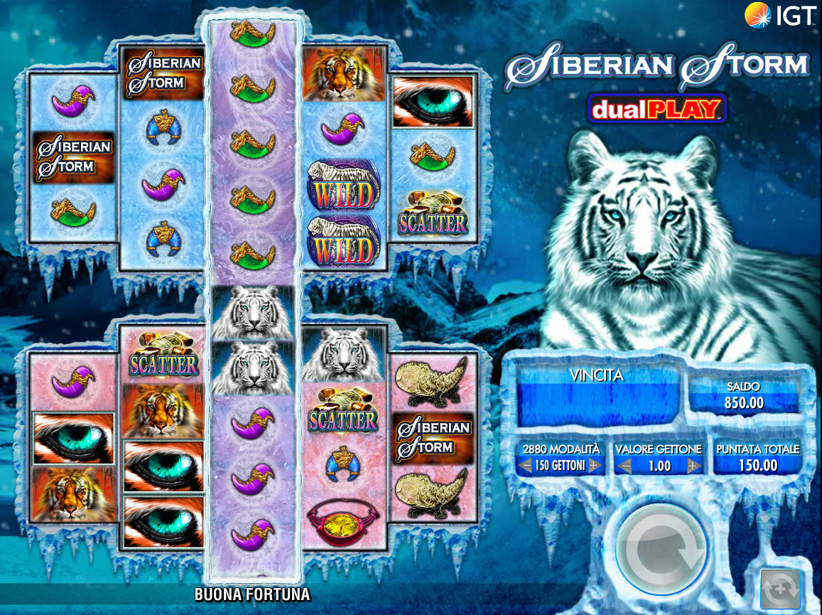 Siberian Storm Dual Play spilleautomat - spill gratis