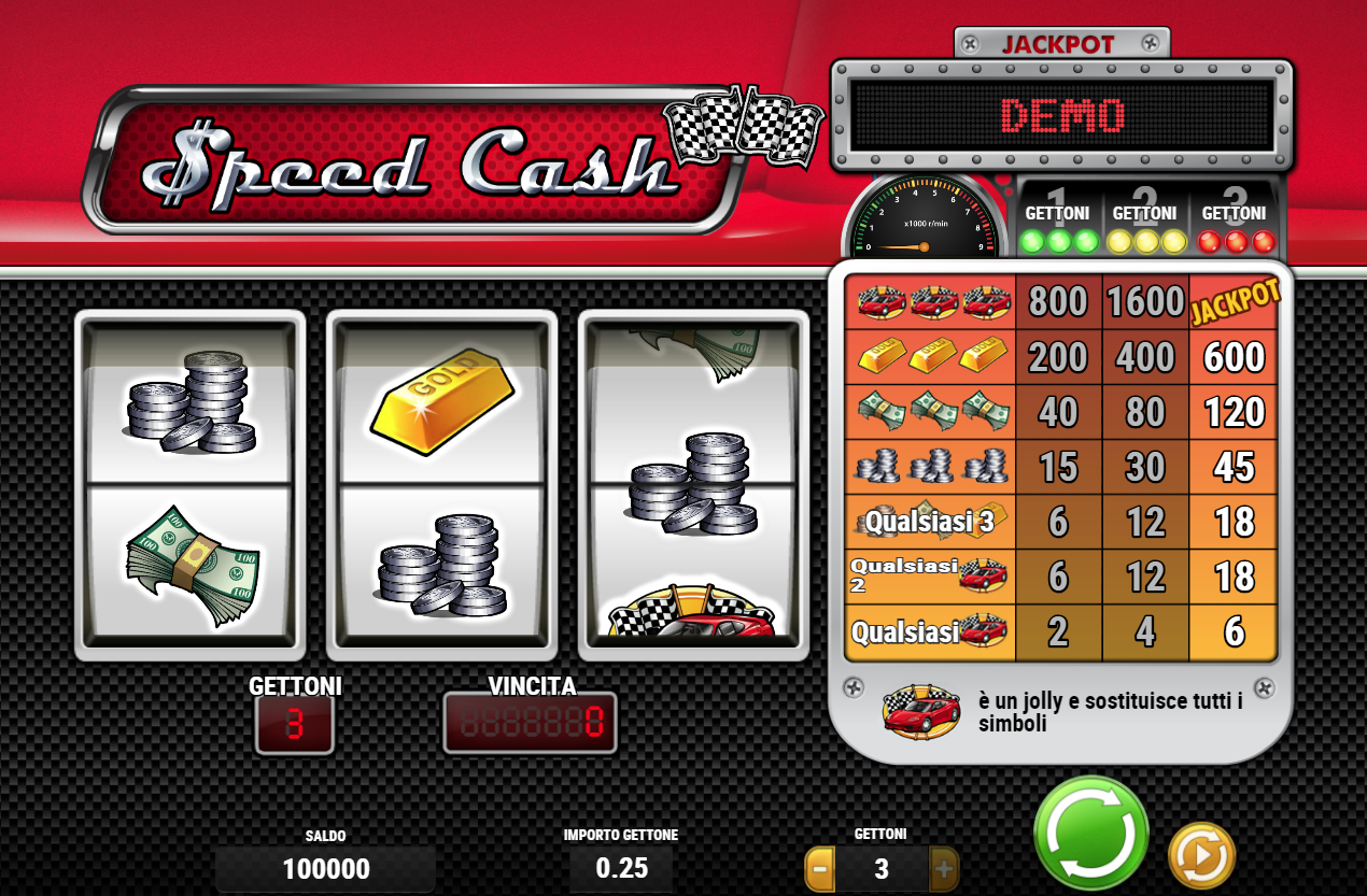 Speed ​​Cash spilleautomat - spill gratis