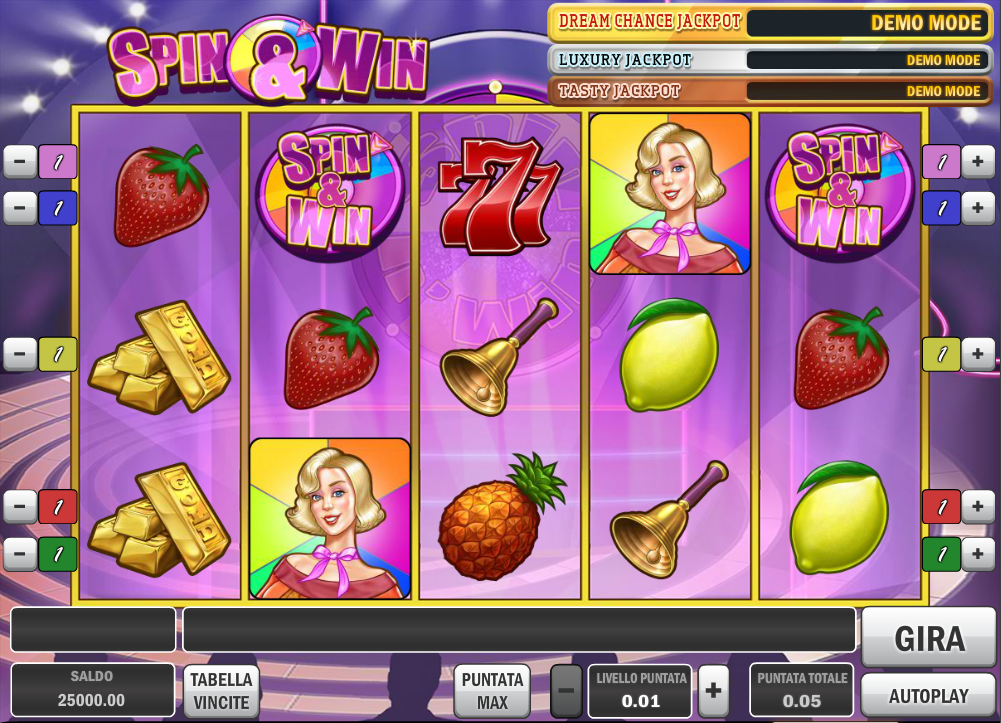 Spin & Win spilleautomat - spill gratis