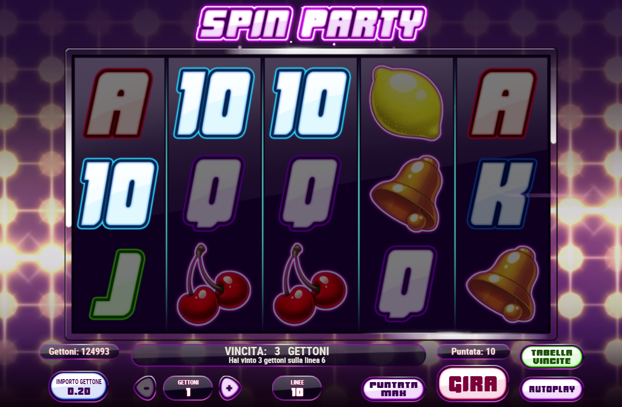 Spin Party spilleautomat - spill gratis