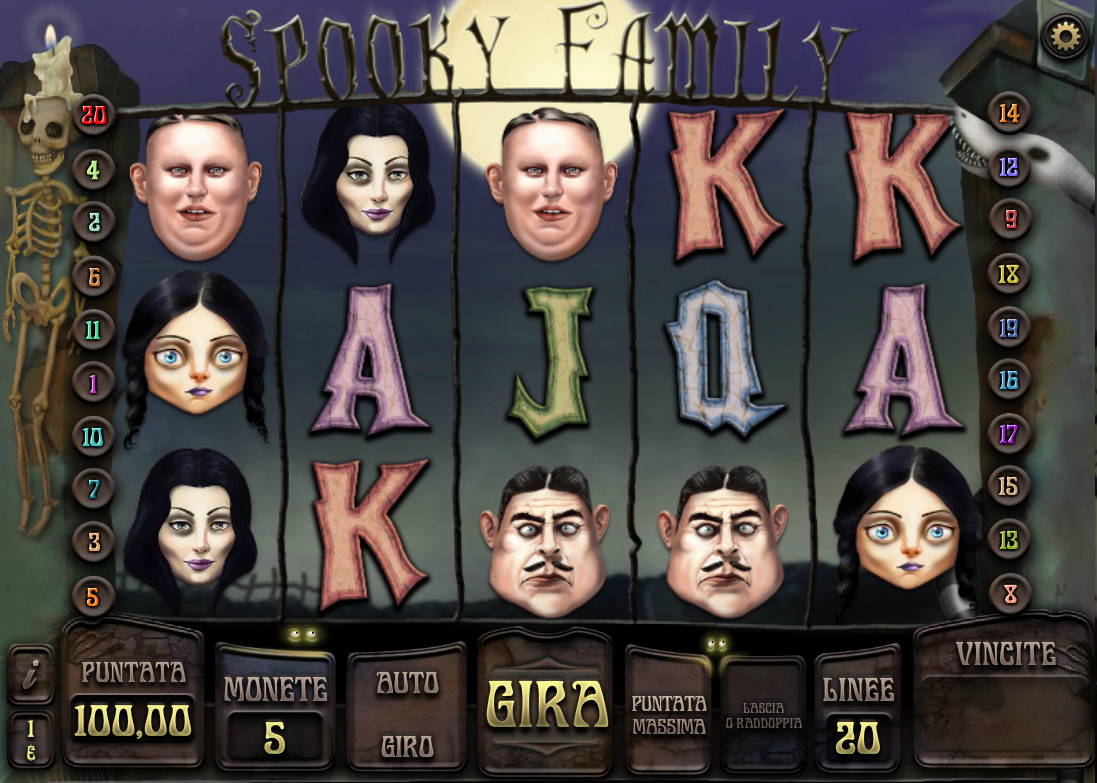 Spooky Family spilleautomat - spill gratis