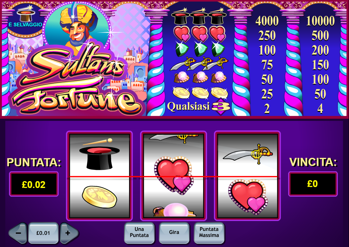 Sultans Fortune spilleautomat - spill gratis
