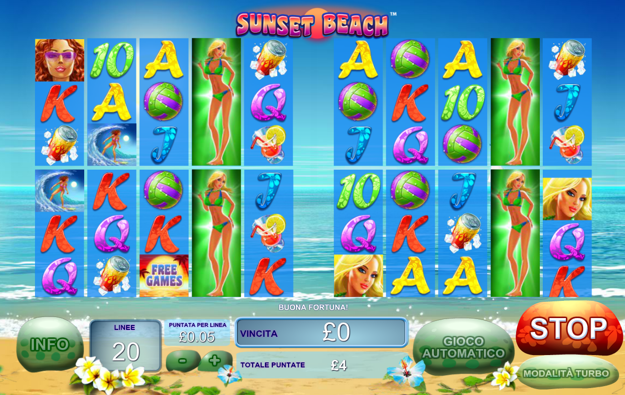 Sunset Beach spilleautomat - spill gratis
