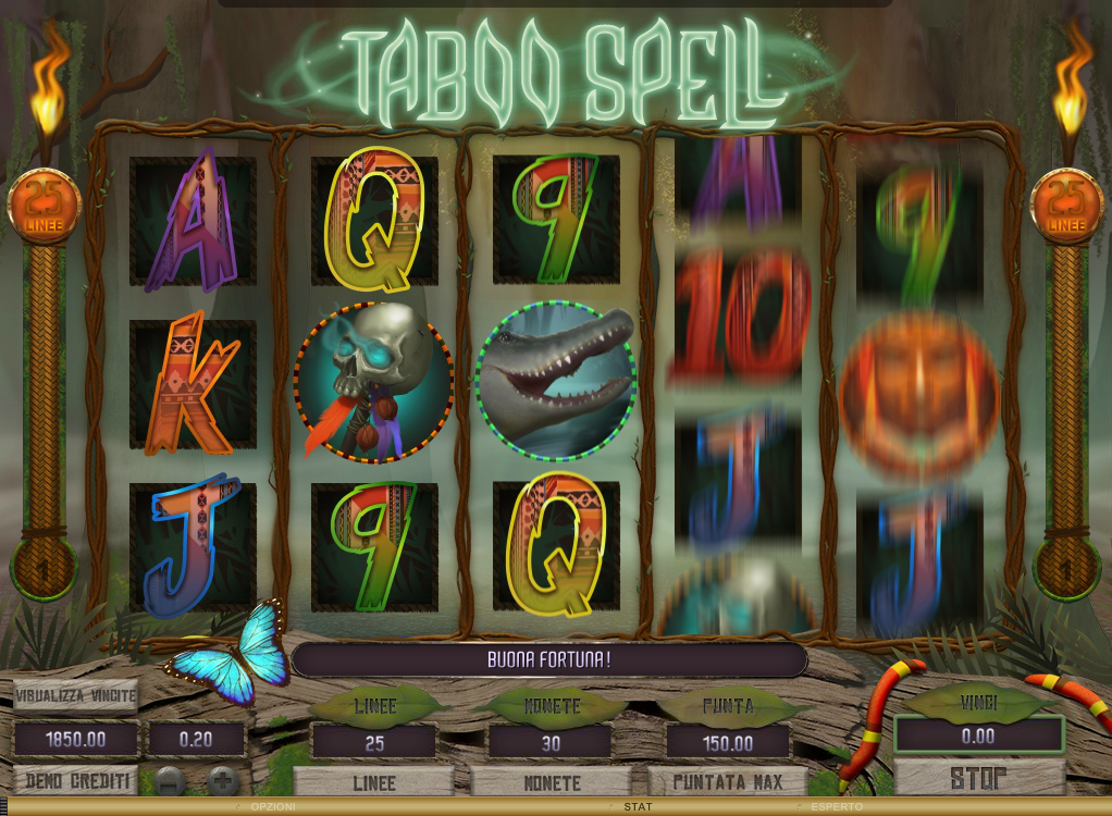 Taboo Spell spilleautomat - spill gratis
