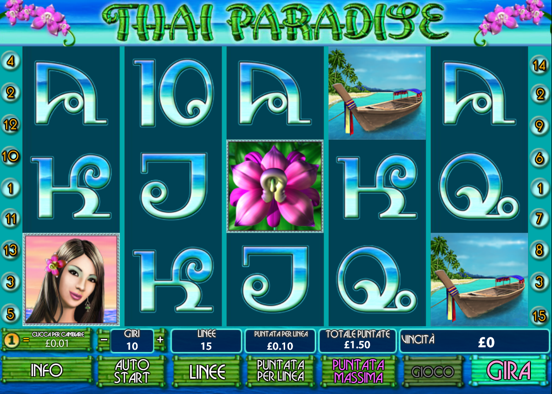 Thai Paradise spilleautomat - spill gratis