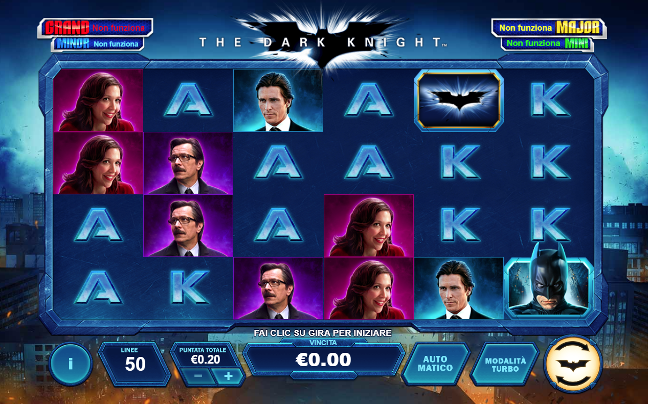 The Dark Knight spilleautomat - spill gratis