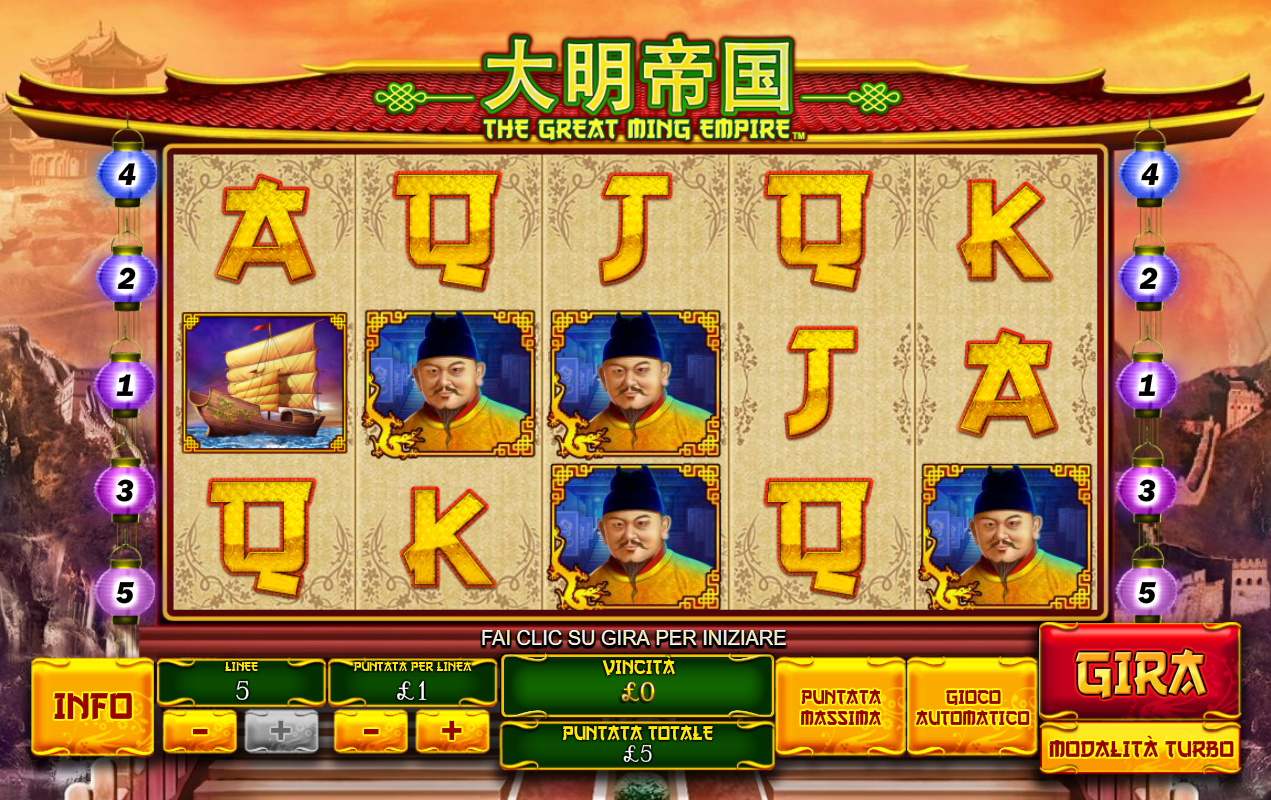 The Great Ming Empire spilleautomat - spill gratis