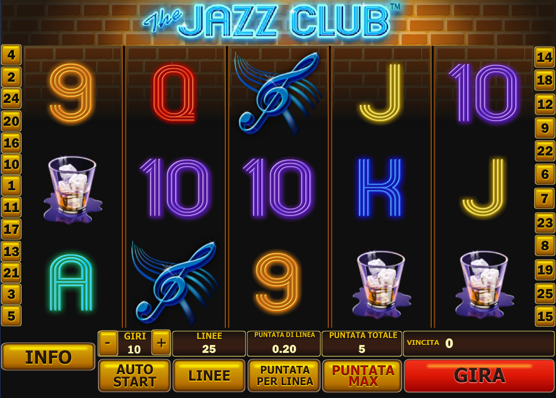 Jazz Club spilleautomat - spill gratis