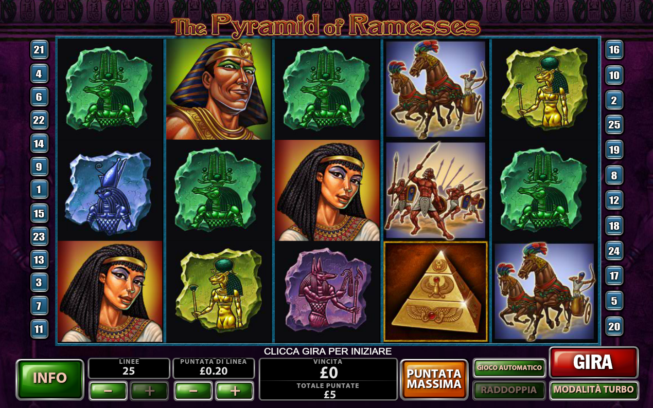 The Pyramid of Ramesses spilleautomat - spill gratis