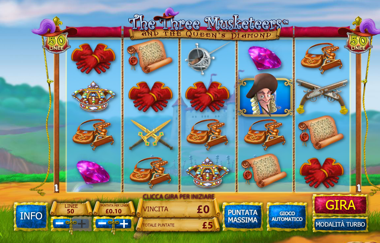 The Three Musketeers Slot Machine - spill gratis