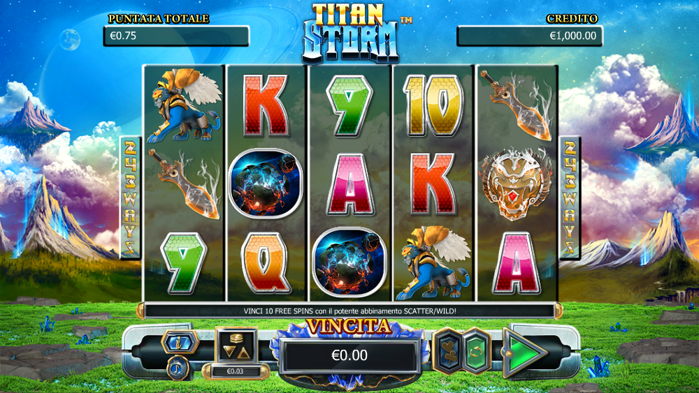 Titan Storm spilleautomat - spill gratis