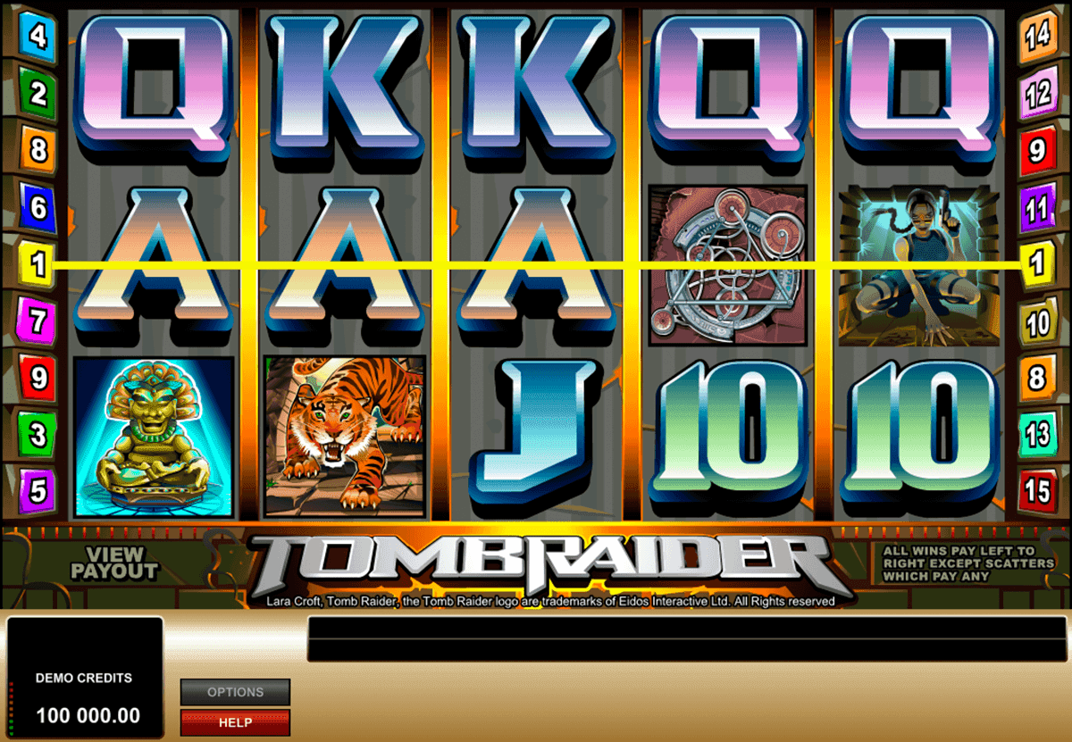 Tomb Raider spilleautomat - spill gratis