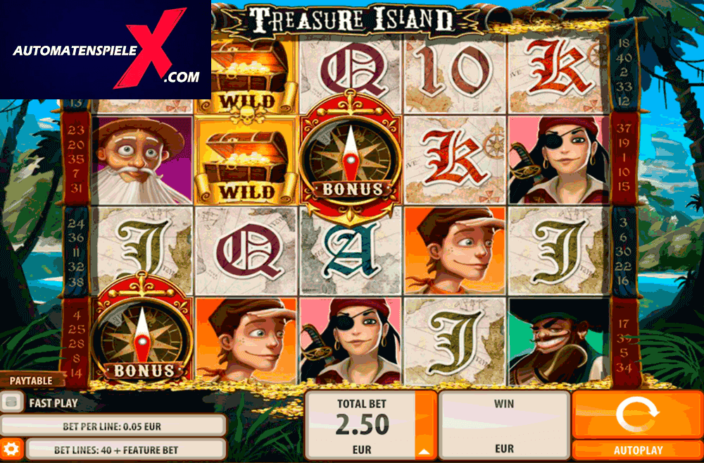 Treasure Island spilleautomat - spill gratis