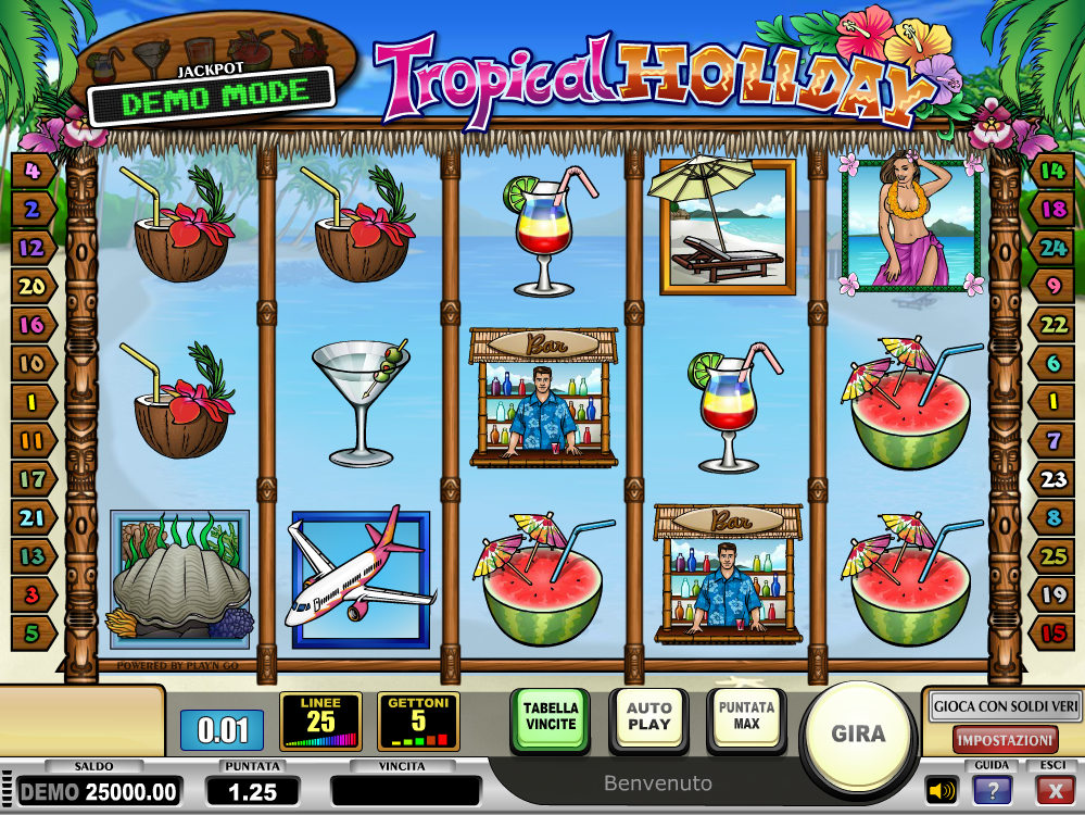 Tropical Holiday spilleautomat - spill gratis