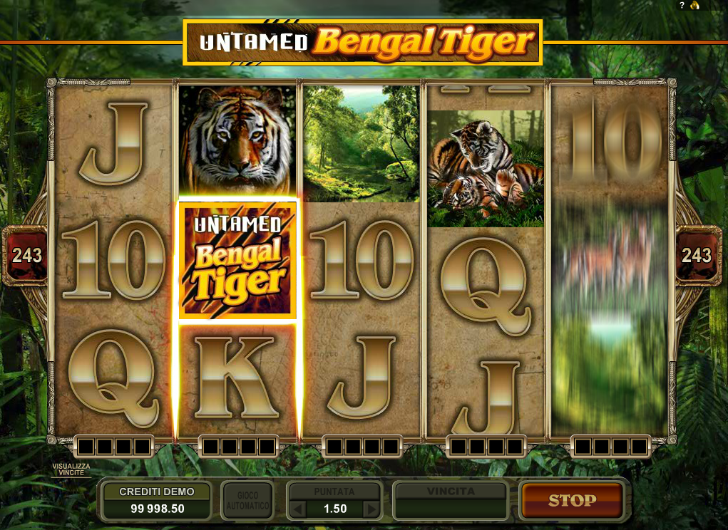 Untamed Bengal Tiger spilleautomat - spill gratis
