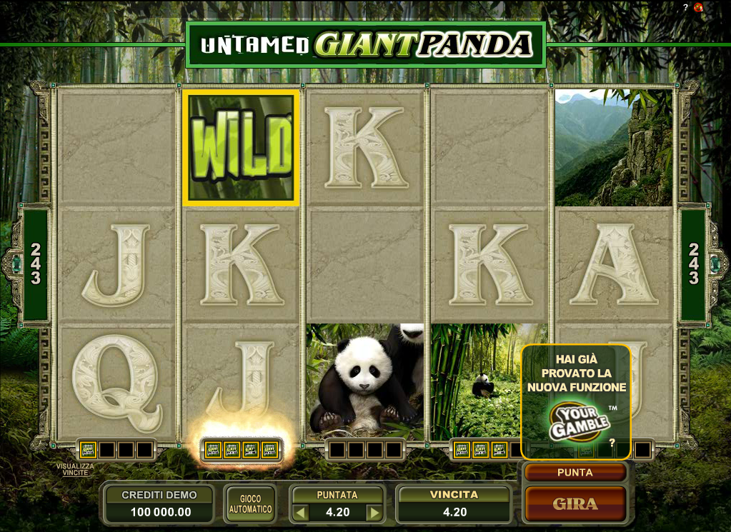 Untamed Giant Panda spilleautomat - spill gratis