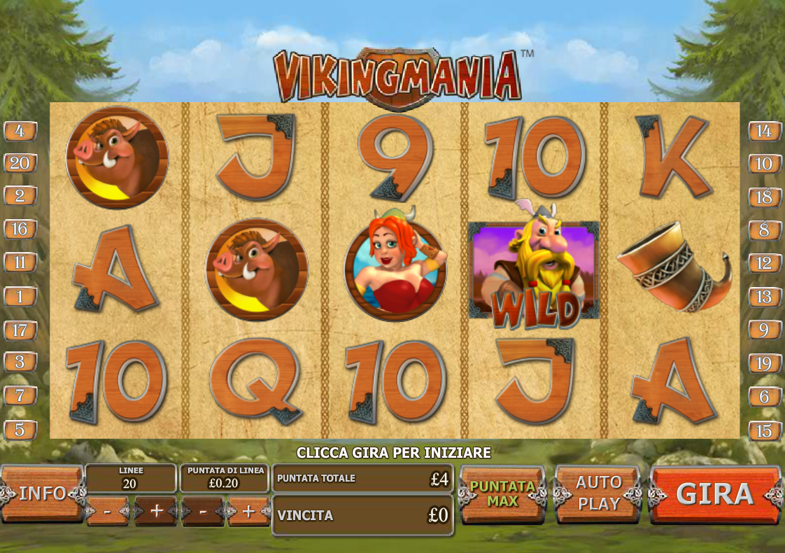 Viking Mania spilleautomat - spill gratis