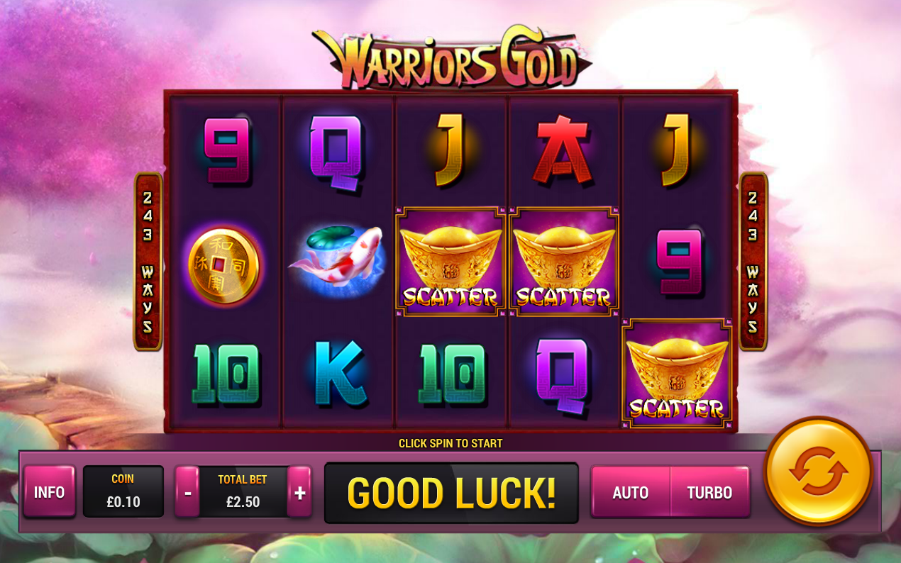 Warriors Gold spilleautomat - spill gratis