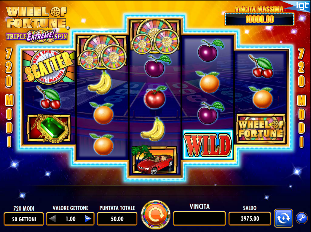 Wheel of Fortune Triple Extreme Spin spilleautomat - spill gratis