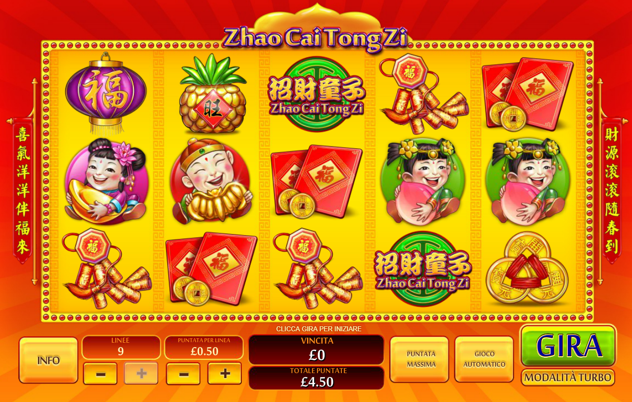 Zhao Cai Tong Zi spilleautomat - spill gratis